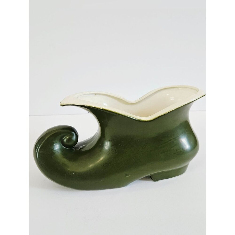 Vintage Rubens Originals Japan 6103 Porcelain St Patrick Leprechaun Shoe Planter